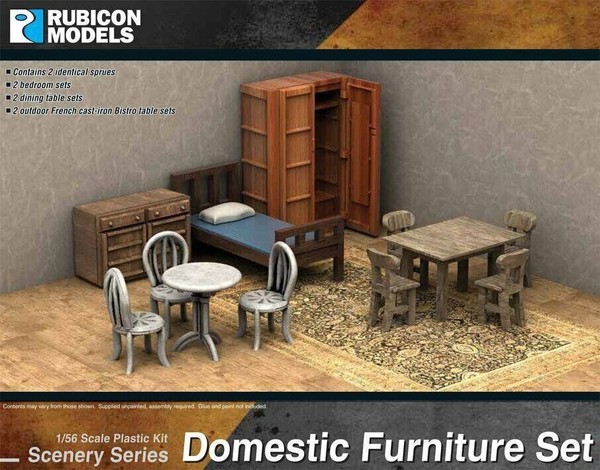 Rubicon Wargames Fahrzeug Modell Domestic Furniture Set 28Mm MaßStab 283007-image