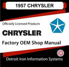 1957 Chrysler 300 Windsor New Yorker Saratoga Imperial Shop Manual Cd