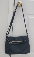 Margot NY Leather Bag Foldover Crossbody shoulder Purse Zip cell phone Pocket