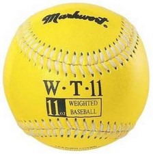 11 uncji Ważony trening siłowy Dzbanek do piłki Pitching BASEBALL Żółty