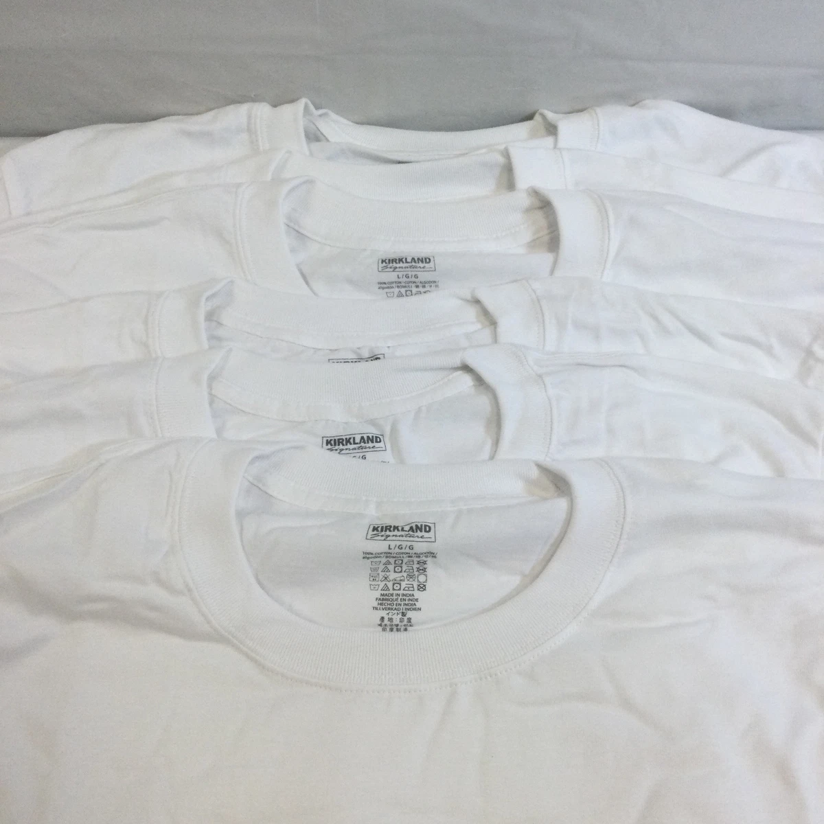 kirkland mens white shirts