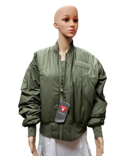 Adidas Mujer Parley Bomber Chaqueta-Mediana Caqui Oscuro-Verde - Imagen 11 de 12