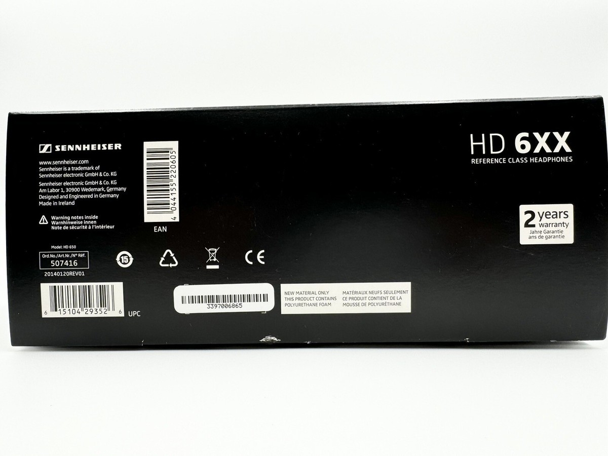 Sennheiser x Massdrop HD6XX Open Back Studio Headphones Black