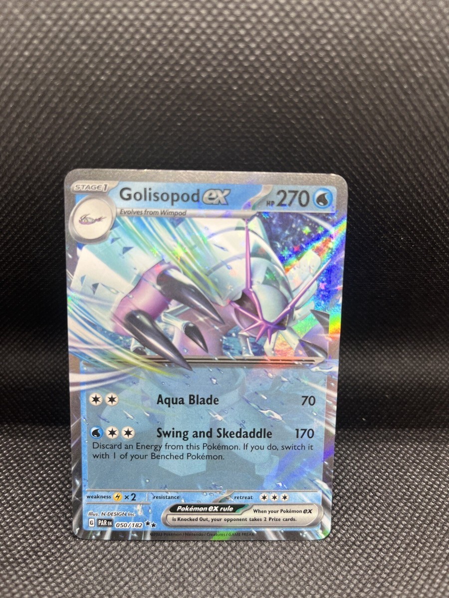 Pokmon TCG Golisopod ex Paradox Rift 050/182 Holo Double Rare