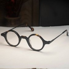Vintage round eyeglass frames tortoise frame metal legs men round glasses frame