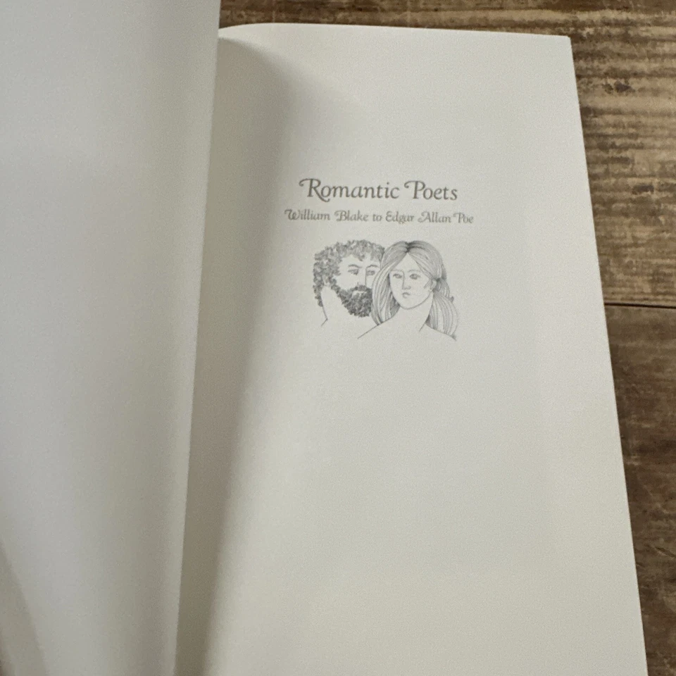 Romantic Poets William Blake to Edgar Allan Poe Franklin, Library Hardcover 1982 Foto 4 de 4