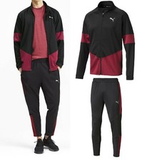 MEN'S PUMA FASHION ENERGY BLASTER GYM TRACK JACKET PANTS TRACKSUITS BLACK