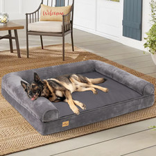 Hundebett Waschbar XXL Hundekissen Orthop&auml;disch Hundekorb Pl&uuml;sch Matte Hundesofa