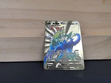 Pokémon 10000point Metal Cards TCG Arceus VMAX Golden Pokemon Gifts For Kids 