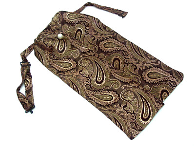 Ascot wedding old west vintage style tie brown made in USA new neck adjustable
