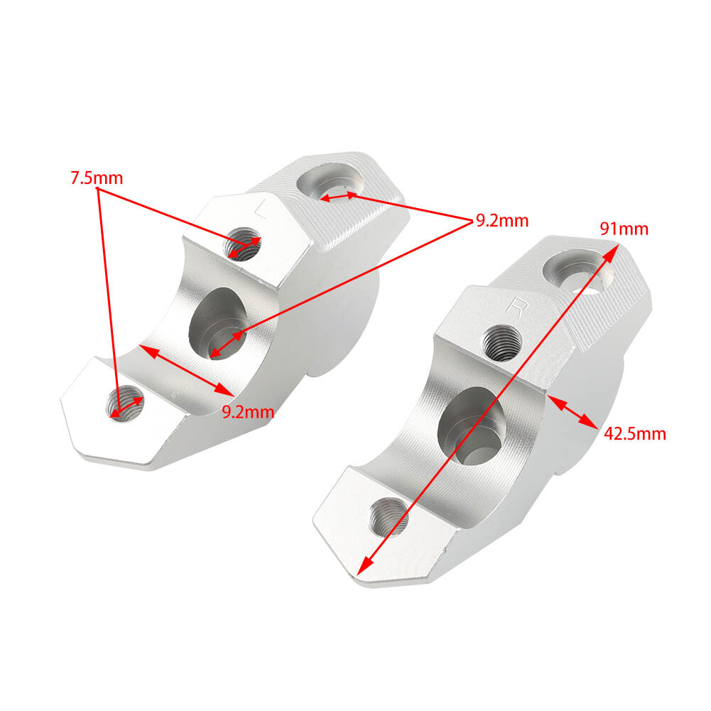 Handlebar Risers Bar Riser Clamp Extension Fit BMW F850GS Adv F900R
