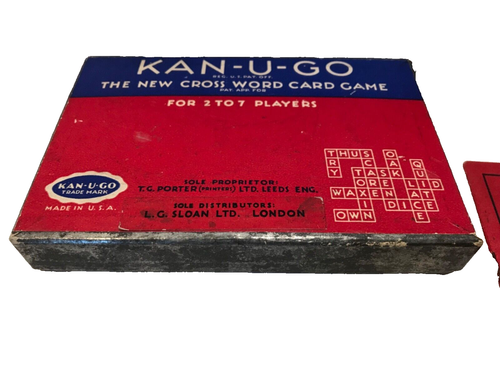VINTAGE KAN - U - GO CARD GAME FOR 2 TO 7 PLAYERS WITH INSTRUCTIONS SEE PICTURES - Picture 2 of 6