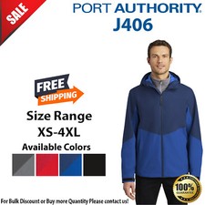 Port Authority Mens Long Sleeve Lightweight Waterproof Tech Rain Jacket J406
