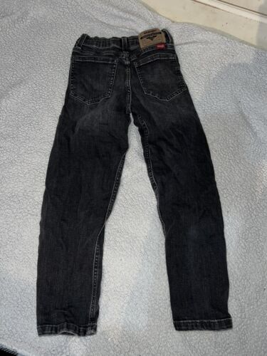 Wrangler Jeans Boys Size 7 slim Loose Baggy Fit Skater Faded Black - Picture 4 of 5