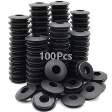 100Pcs Glad Hand Seals Rubber Truck Gladhand Seals Black Polyurethane Seal Washe