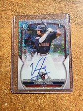 2023 Bowman Chrome Speckle Refractor # CPA-VI Victor Izturis Autograph 225/299