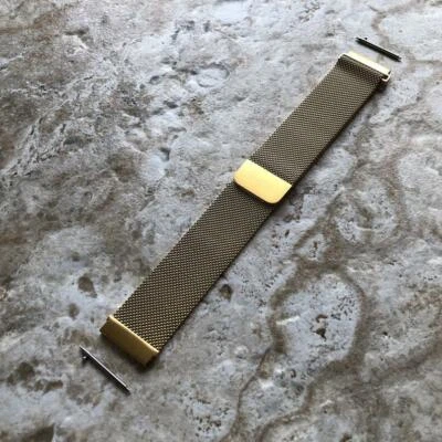 Bracelet Milanese Couleur Or Pour Samsung Galaxy Watch 3 45Mm 46Mm Gear S3 -B22 - Photo 1/4