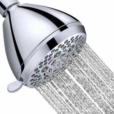 CLOFY 6-Setting Shower Head with High Pressure, 6 Modes with Water Saving Chrome