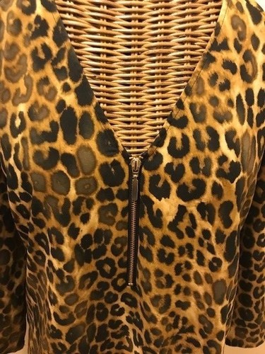 EXPRESS - LEOPARD 3/4 SLEEVE BLOUSE SP - Picture 4 of 4