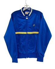 Vintage Jimmy Connors Slazenger Men s Size Medium Full Zip Blue Yellow Jacket