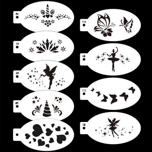9 Pcs Face Paint Stencils Reusable Body Paint Stencils for Kids Face Painting - Picture 29 of 31