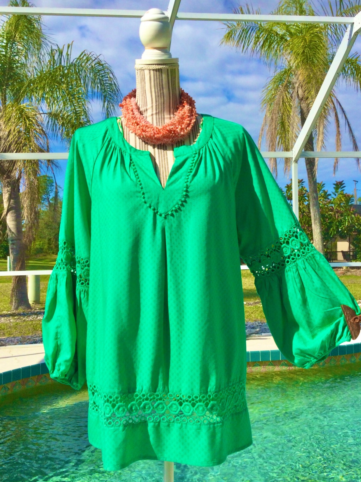 RUBY Rd Pink,Wine,Coral DRAMATIC Batik/Paisley Do… - image 22