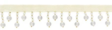 B40003-AC-A1G-BTY, craft-fringe-trim, Golden White [Sold By The Yard]