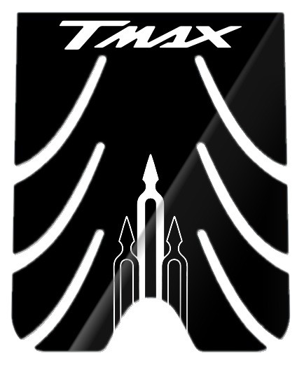 Adesivi 3D Compatibili Con Yamaha TMAX 2001-2007 Laterali Pedana Rosso - Foto 2