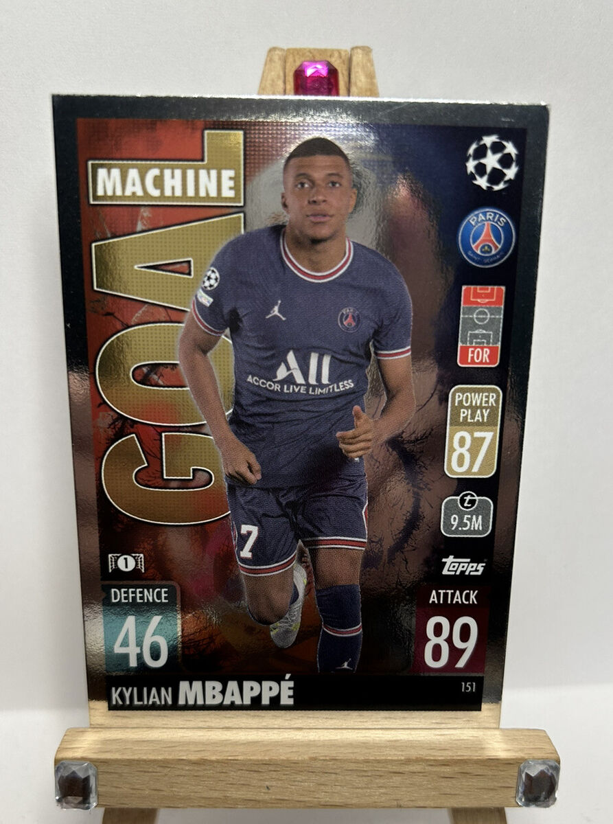 KYLIAN MBAPPE 2021-22 Topps Match Attax UEFA Soccer #151 KYLIAN MBAPPE 2021-22 Topps Match Attax UEFA Soccer #151
