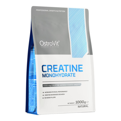OstroVit Creatin Monohydrat Pulver 1kg 1000g  - 333 Portionen - 200Mesh Kreatin