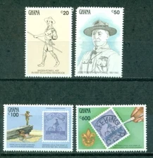 Ghana Scott #1296//1303 MNH World Scout Jamboree 1991 CV$7+