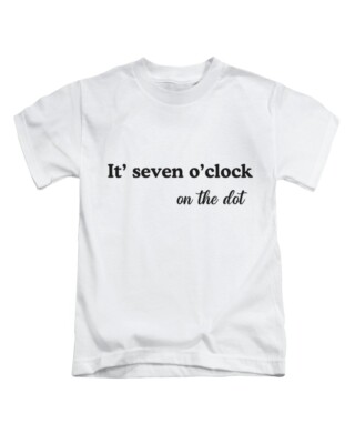 It' Seven O Clock On The Dot Erwachsene T-Shirt Usher Tee Oberteil Neu