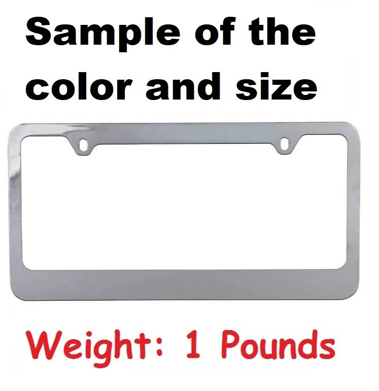 2x Cadillac Logo License Plate Frame Stainless Steel Laser Engraved Car Metal - Image 4 of 4