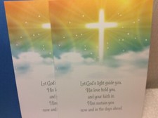 RSVP SYMPATHY CARDS New w/Envelopes LOT 2 "Let God's light guide you" LOW PRICE