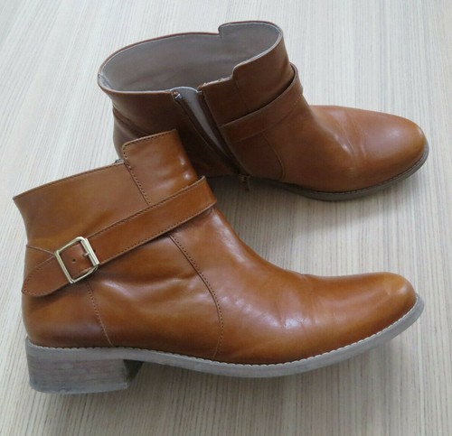 Botas de mujer, botines MELLOW YELLOW, auténtico, color coñac, talla 42 |