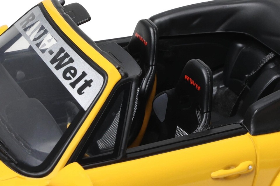 Porsche 911 RWB Bodykit Nohra Yellow 2023 1/18