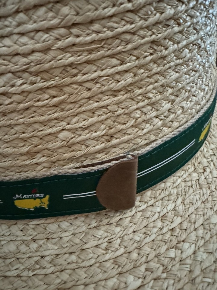 2024 Masters Golf STRAW Hat Size S/M! Green Band! Flag Augusta National! NO TAG eBay