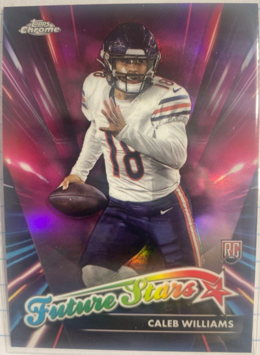 Caleb Williams 2024 TOPPS CHROME FUTURE STARS PINK REFRACTOR #FS-1 CHICAGO BEARS
