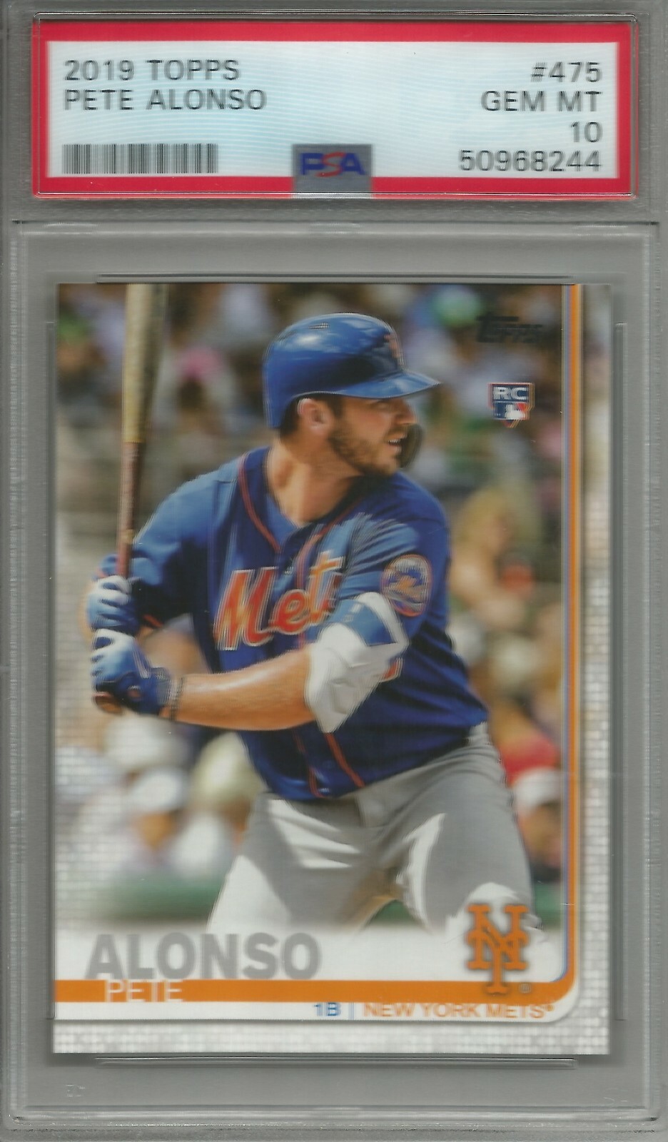 Pete Alonso 2019 Topps Rookie (#475) PSA 10