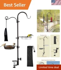 Bronze Multi-Hook Bird Feeding Station Kit for Attracting Wild Birds