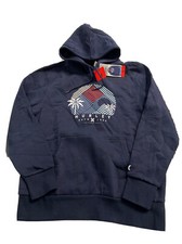 Hurley Blue Medium Hoodie NEW Kangaroo pocket Cotton/Polyester Logo Printed Fron