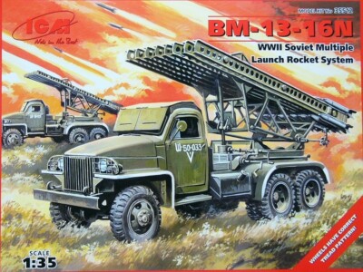 ICM 35512 BM-13-16N Soviet Katyusha Rocket Launcher 1/35 scale Plastic Kit