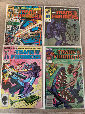 The Transformers (Marvel) Issues #4, 5, 6 & 47 Comic Lot.  Megatron vs Shockwave