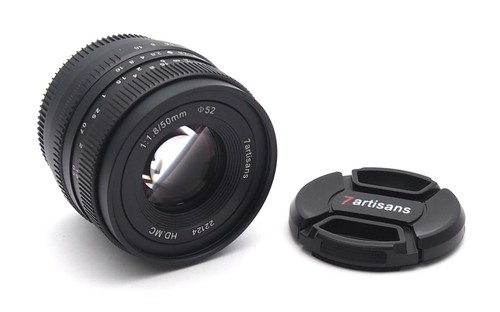 7Artisans 50mm F1.8 HD.MC Fuji X Mount Objektiv + Schutzkappen - UK Händler - Bild 2 von 6