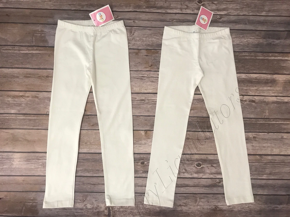 Set of 2 Circo leggings Almond Cream off white bottoms New Size 6X Girls  Kids