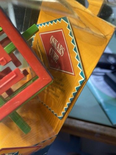 Vtg 1991 Oskar's Cube Brain Teaser Puzzle-Crystal Lines-Australia, Van Deventer - Picture 5 of 6