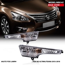 For 2013 2014 2015 Nissan Altima Teana Front Bumper Fog Lights DRL Lamps Kit Set