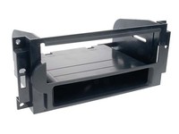 1-DIN Front Adapter Mit Leertasche Kompatibel Mit Chrysler/Jeep Schwarz