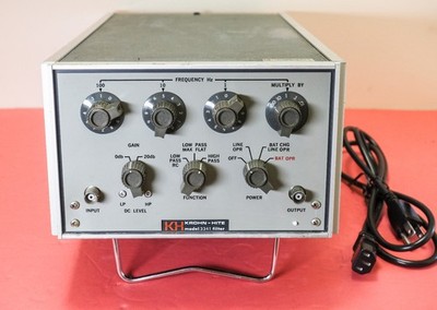 Krohn-Hite 3341 Low-Pass/High-Pass Active Filter, Tested & Working