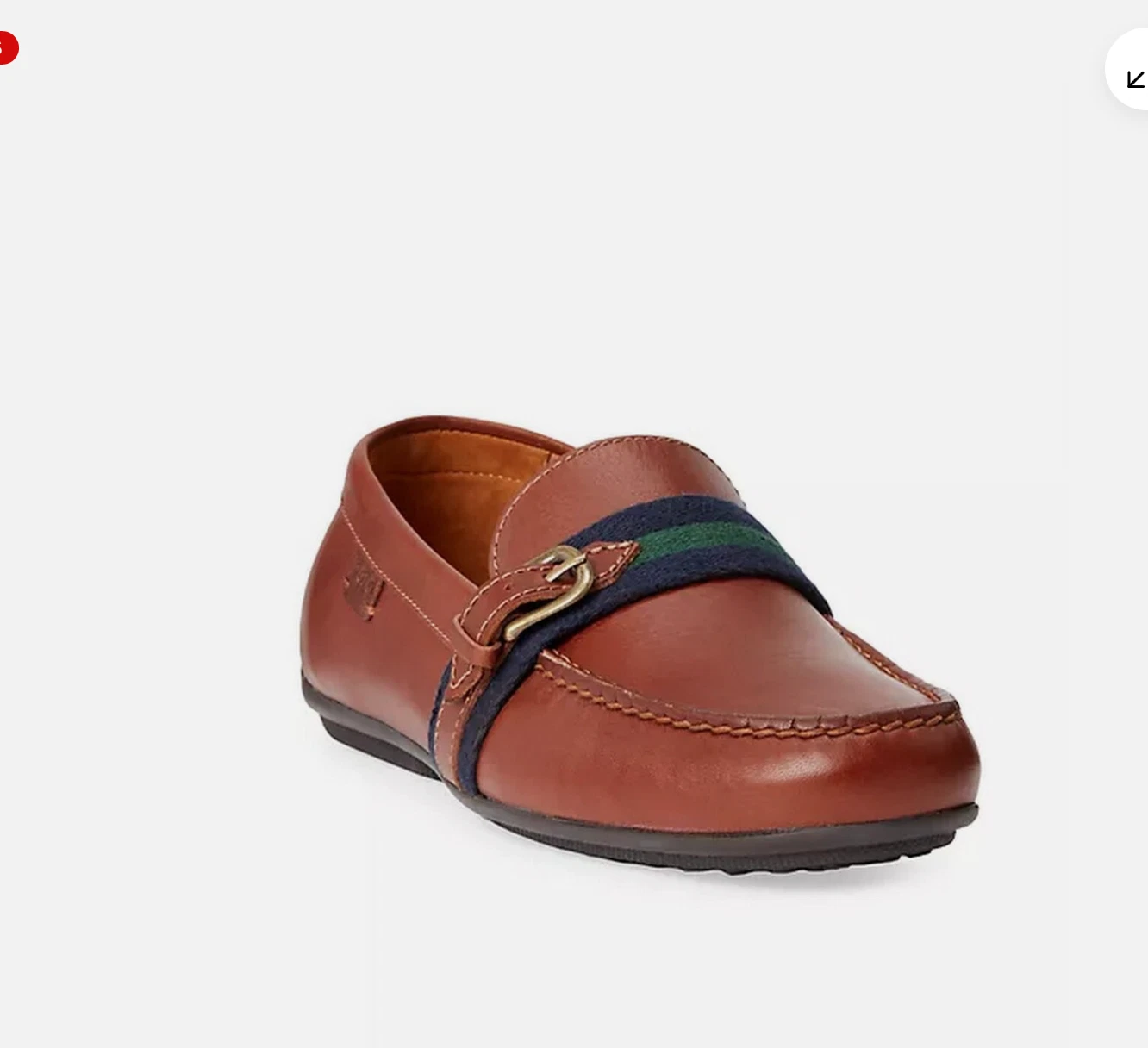 Polo Ralph Lauren Men's Riali Leather Loafers Driver Shoes US 11 D Tan NEW